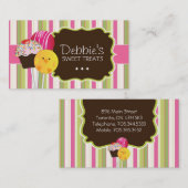 かわいく、よくはしゃぐなケーキは名刺をぽんと鳴らします 名刺 (正面/裏面)