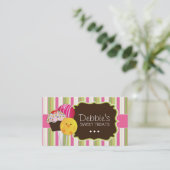 かわいく、よくはしゃぐなケーキは名刺をぽんと鳴らします 名刺 (スタンド正面)