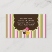 かわいく、よくはしゃぐなケーキは名刺をぽんと鳴らします 名刺 (裏面)