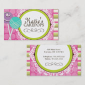 かわいく、よくはしゃぐなケーキは名刺をぽんと鳴らします 名刺 (正面/裏面)