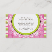 かわいく、よくはしゃぐなケーキは名刺をぽんと鳴らします 名刺 (裏面)