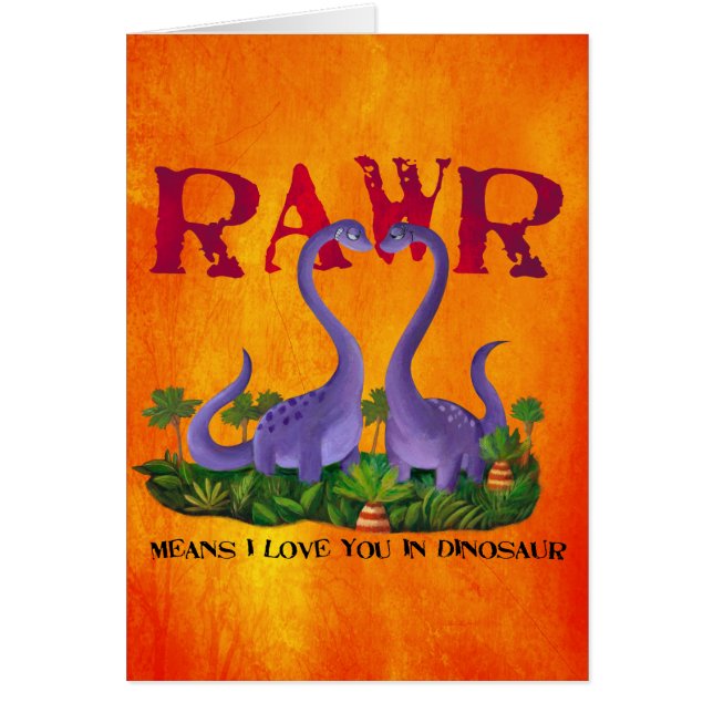 かわいく、ロマンチックなDinos - Rawr (正面)