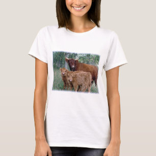 かわいく、愛らしく柔らかい脂肪質の高地の子牛 Tシャツ