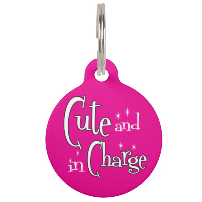 かわいく、担当したペット用名札 ペット　ネームタグ (正面)