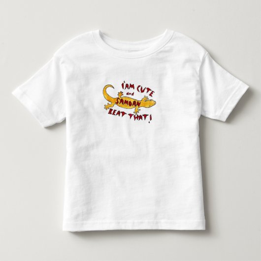 かわいく、Samoan I'amはそれを打ちました! トドラーTシャツ (正面)
