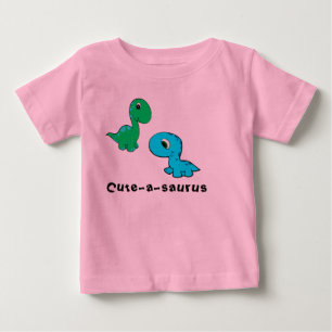 かわいくsaurusかわいい恐竜のワイシャツ ベビーTシャツ