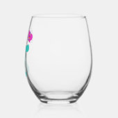 かわいこちゃんπ記号Math Pun ステムなしワイングラス (左)