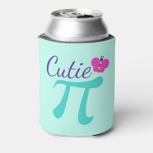 かわいこちゃんπ記号Math Pun 缶クーラー (缶裏面)