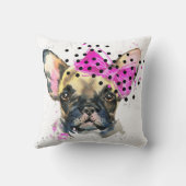 かわいこちゃんのフレンチブルドッグ クッション (裏面)