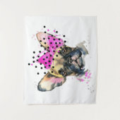 かわいこちゃんのフレンチブルドッグ タペストリー (正面)