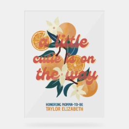 かわいこちゃんのベビーシャワー歓迎 アクリルサイン