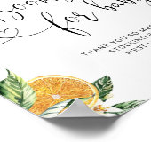 かわいこちゃんのベビー書。オレンジベビー ポスター (角)