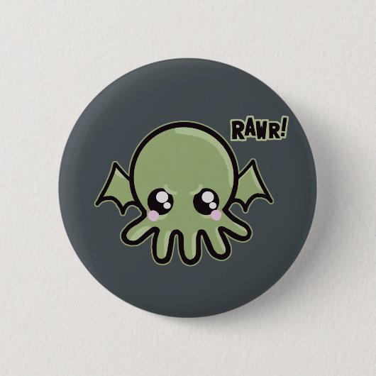 かわいこちゃんのベビーCthulhu 缶バッジ (正面)