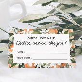 かわいこちゃんの赤ちゃんシャワー瓶の中にいくつのかわいこちゃんがある エンクロージャーカード