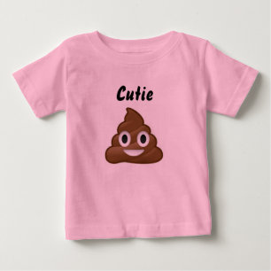 かわいこちゃんのPoo EmojiのTシャツ ベビーTシャツ