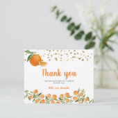 かわいこちゃんオレンジサンキューカード サンキューカード (スタンド正面)