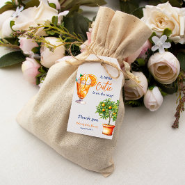 かわいこちゃんオレンジシトラスサマーアイスクリームベビーシャワー ギフトタグ