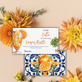 かわいこちゃんオレンジシトラスサマーベビーシャワーオムツ エンクロージャーカード