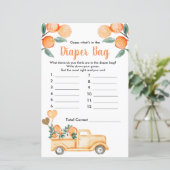 かわいこちゃんオレンジシトラス推測おむつバッグ (スタンド正面)