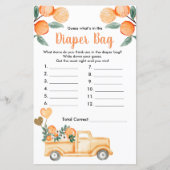 かわいこちゃんオレンジシトラス推測おむつバッグ (正面)