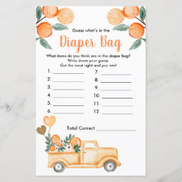 かわいこちゃんオレンジシトラス推測おむつバッグ