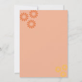 かわいこちゃんオレンジスマイルベビーシャワー招待状 招待状 (裏面)