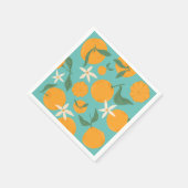 かわいこちゃんオレンジマンダリンタンゲリンクレメンチン スタンダードカクテルナプキン (角)