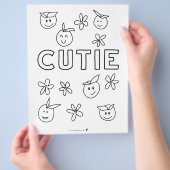 かわいこちゃんオレンジ予算カラーリングページ チラシ (手)