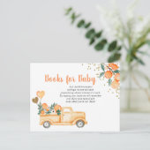 かわいこちゃんオレンジ柑橘系ベビーブックインサートカード ポストカード (スタンド正面)