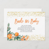 かわいこちゃんオレンジ柑橘系ベビーブックインサートカード ポストカード (正面/裏面)