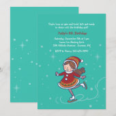 かわいこちゃんオンアイス招待状 招待状 (正面/裏面)