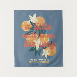 かわいこちゃんオンウェイベビーシャワーテーマ タペストリー