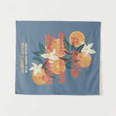 かわいこちゃんオンウェイベビーシャワーテーマ タペストリー (正面(横))