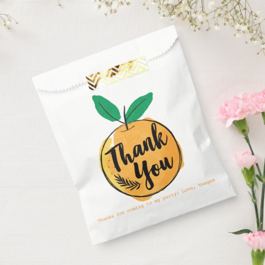 かわいこちゃんカスタムオレンジありがとう フェイバーバッグ (封をした状態)