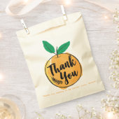 かわいこちゃんカスタムオレンジありがとう フェイバーバッグ (クリップ留めされた状態)