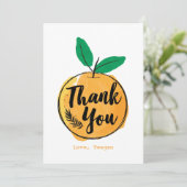 かわいこちゃんカスタムオレンジサンキューカード サンキューカード (スタンド正面)