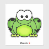 かわいこちゃんカートゥーンカエルのビニールシール シール (シート)