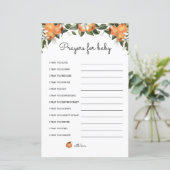 かわいこちゃんカード用の小さなベビーの赤ちゃんシャワー祈りの言葉 (スタンド正面)