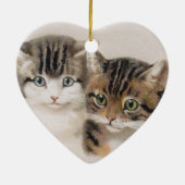 かわいこちゃんキットン顔・アートby H. Maguire ・オーナメント セラミックオーナメント (裏面)