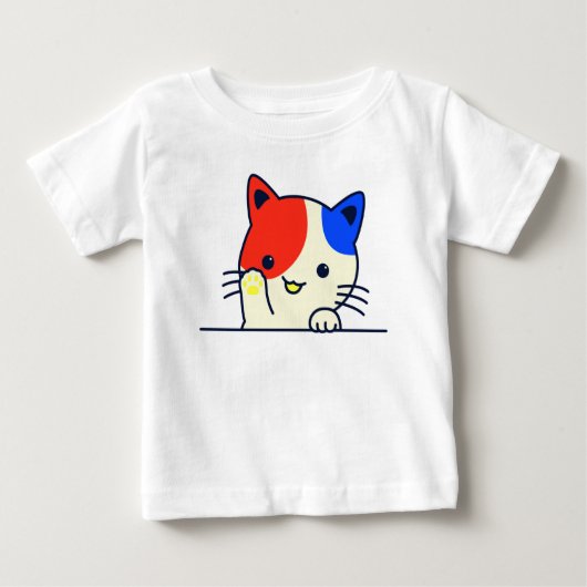 かわいこちゃんキトン ベビーTシャツ (正面)