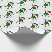 かわいこちゃんクリスマス小妖精や小人ボーイ ラッピングペーパー (角)