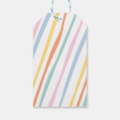 かわいこちゃんクレヨンアート紙カラフルパーティー誕生日 ギフトタグ (裏面)