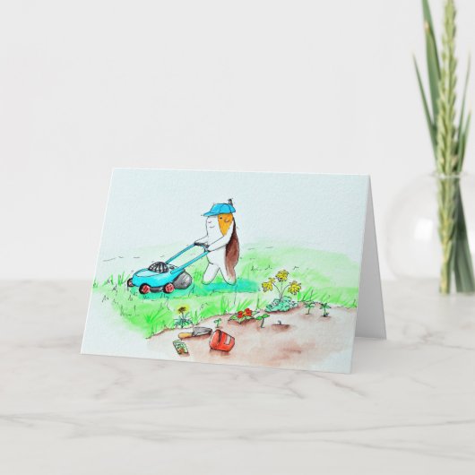 かわいこちゃんザギニアピグザガーデナー絵画ズ カード (正面)