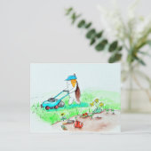 かわいこちゃんザギニアピグザガーデナー絵画ズ ポストカード (スタンド正面)