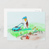 かわいこちゃんザギニアピグザガーデナー絵画ズ ポストカード (正面/裏面)