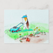 かわいこちゃんザギニアピグザガーデナー絵画ズ ポストカード (正面)