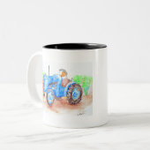 かわいこちゃんザ農家モルモット絵画ズ ツートーンマグカップ (正面左)