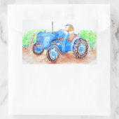 かわいこちゃんザ農家モルモット絵画ズ 長方形シール (バッグ)