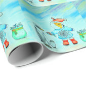 かわいこちゃんザ・ギニー与えブタのクリスマスプレゼント ラッピングペーパー (ロールコーナー)