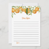 かわいこちゃんシトラス誕生日タイムカプセルメッセージカード サンキューカード (正面)